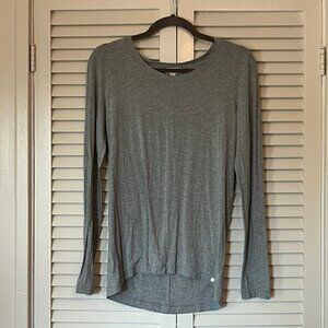 Hanro grey long-sleeved shirt women small